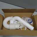 Flexible P Trap for Bathroom Sink, Flex Drain Pipe for Bathroom Sink Drain Kit and Kitchen Sink Drain Kit, 1-1/2" or 1-1/4" Expandable Sink Trap, Slip Joint or Direct Connection 1/2 Inch P Trap Kit