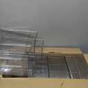 Makeup Organizer Storage with 16 Drawers, 4 Pcs Desktop Office Supplies, Desk Organizers, Clear Accessories, Dustproof Storage Drawer and for Make Up, Jewelry, Pen, Stationary