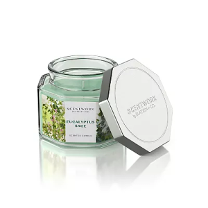 Scent WorX Eucalyptus Sage Scented Candle, Eucalyptus, Sage, Fresh Cypress, and Mint Candle
