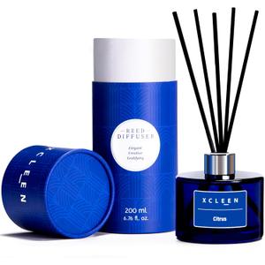 Reed Diffusers for Bathroom, 6.7 oz(200ml) Citrus Scented Oil Diffuser with Fiber Sticks, Air Freshener for Bedroom, Office, Home Fragrance Decor