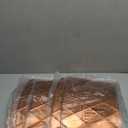 Lanpn Metal Christmas Tree Collar 20 inch, Christmas Tree Ring Collar for Small Mini Pencil Xmas Stand Cover Real Artificial Trees Indoor Outdoor Decoration (Bronze, Diamond)