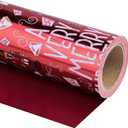 WRAPAHOLIC Reversible Nutcracker Christmas Wrapping Paper - Mini Roll - 17 Inch x 33 Feet - Merry Christmas Nutcracker Wrapping Paper with Metallic Foil Shine for Xmas Holiday, Party Celebration (Retro Red - Nutcracker)