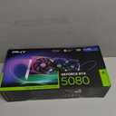 PNY NVIDIA GeForce RTX 5080 Epic-X ARGB OC Triple Fan, Graphics Card (16GB GDDR7, 256-bit, Boost Speed: 2775 MHz, PCIe 5.0, HDMI/DP 2.1, 2.99-Slot, NVIDIA Blackwell Architecture, DLSS 4)