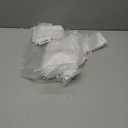 FUNFERY 100 Pcs White Organza Bags 3x4 in, Small Mesh Drawstring Gift Bags for Sachet, Jewelry, Wedding Favor, Candy Goodie Treat Bag,Easter Day