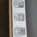 VONLUCE 5-Light Pendant Light Kitchen Island, Pendant Light Fixture with 10"-55" Height, Modern Pendant Lighting with Wine Glass Shades for Living Room Hallway, Brushed Nickel, ETL Certificated