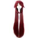 Cosplay Wigs Dark Red 35.4'' Length Long Straight Wig, Halloween Christmas Cosplay Costume Party (Large)