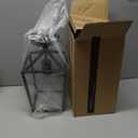 Semi Flush Mount Ceiling Light, Black Industrial Ceiling Light Fixtures, Farmhouse Light Fixture for Hallway Stairway Garage Living Room Dining Room Balcony（Not waterproof, Not for Outdoor）