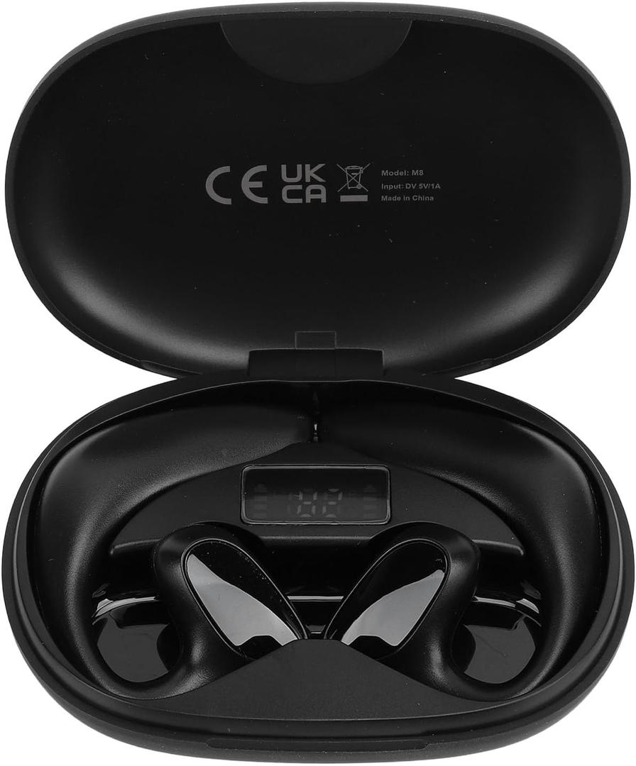 M8 Translator Earbuds, 144 Language Real Time Translator, IPX5 USB Charging Two Way Translator Device for Business Meetings Travel, Built in Speaker (Black)