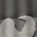 Choc chick Curve Long Toddler Kids Body Pillow for Sleeping, 34x27 inches Moon Shape Soft Child Hug Pillow, 100% Natural Cotton Pillowcase, Washable & Breathable Crib Pillow for Kids