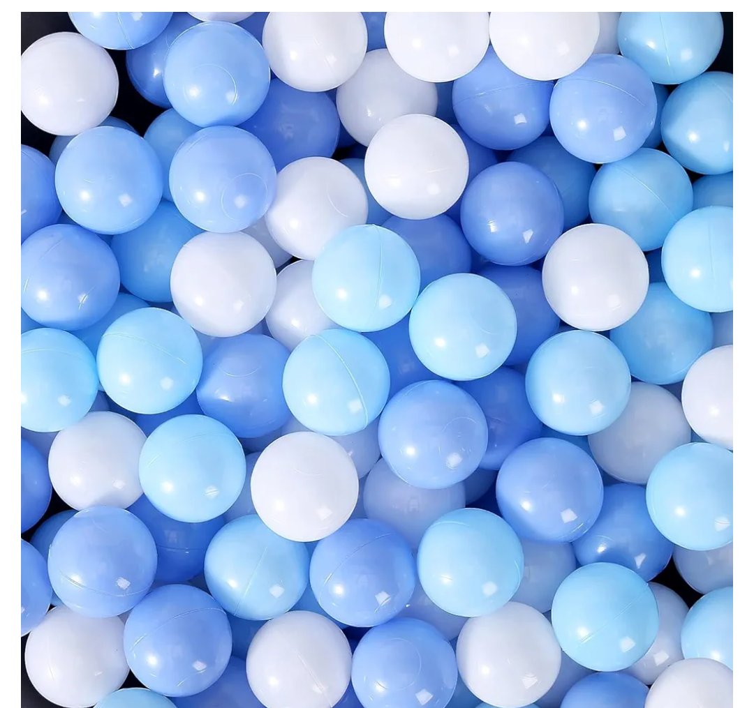 MoonxHome Ball Pit Balls for Toddlers, BPA Free Crush Proof Plastic Toy Balls for Ball Pit, Children's Pool Water Toys, Macaron Ocean Balls for Play Tent 2.15 Inch Pack of 100…,Size5.5 cm