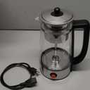 KIDISLE Percolator Coffee Pot Electric Coffee Maker, Brews 2–10 Cups, Auto Keep Warm, Stainless Steel Basket, Borosilicate Glass, Easy-Pour Spout, Cool-Touch Handle