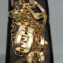 Women's Chain Belt Metal Waist Belt Chunky Belly Link Belt (XL: 59 in/150 cm)