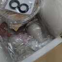 Seealle Farmhouse Table Lamps Set of 2 - Rustic Bedroom Lamps for Living Room, 22" Boho Bedside Lamp for Night Stands End Table Office Desk Lamp Nightstand Clearance Decorating with Linen Shades (A. Antique Grey)