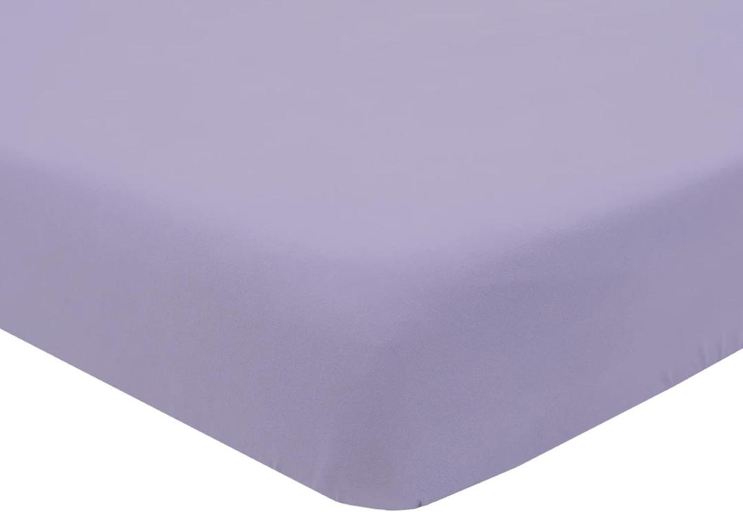 Kyte Baby Soft Crib Sheet - Standard Fitted Crib Sheet Made with Rayon from Bamboo, Ultra-Gentle and Breathable (Taro)