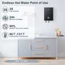 Electric Tankless Water Heater, ECOTOUCH 27kW on Demand Water Heater Electric 240Volts Instant Endless Hot Water Heaters Point of Use with Self-Modulation to Save Energy ECO270B