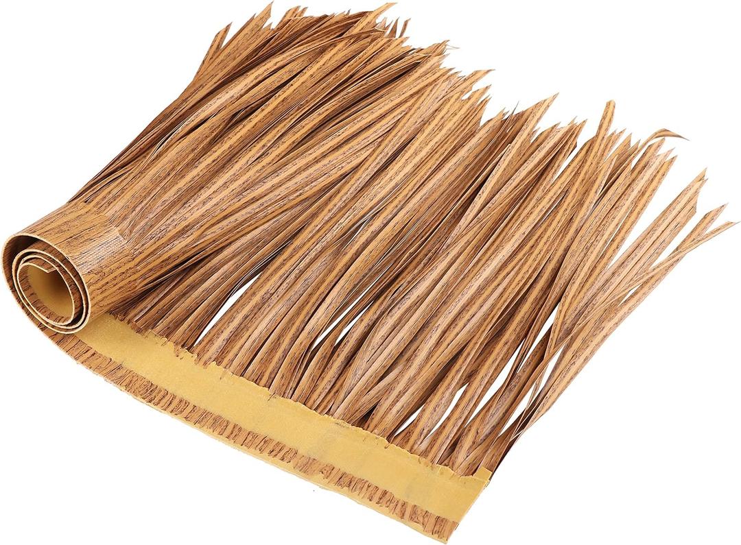 Thatch Roofing for Mexican Tiki Hut Grass - Tropical Paradise Tiki Bar Decor - Transform Your Outdoor Party with Grass Table Skirt & Wall Panels(Brown, 40 x 16 Inch)