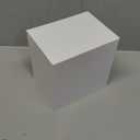6Pcs Buffet Risers, Food Risers for Buffet, Acrylic Boxes for Display Cube Riser Display Cases Acrylic Square Cube Display Base, White