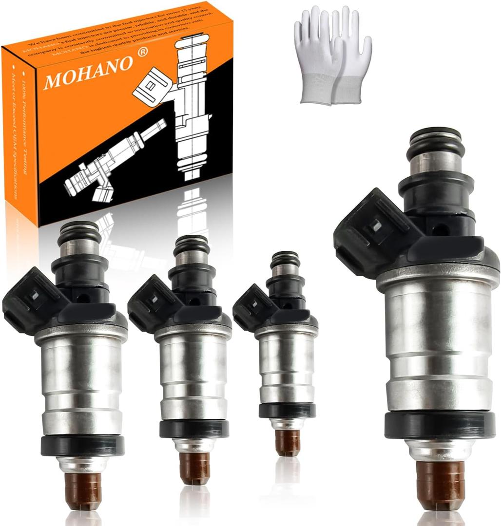 Engine Fuel Injector Kits Fit for Honda Civic 1996-2000 1.6L Honda Accord 1998-2002 2.3L CR-V 1997-1998 2.0L Odyssey 1998, for Acura CL RL TL Integra Set of 4 Fuel Injectors Replace OE # 613460919579