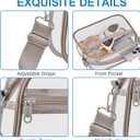 Busiuw Clear Bag for Stadium Events - Stadium Approved Small Mini Clear Purse, Men's Shoulder Bag for Sports Concerts