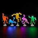 LED Light Kit for Lego 31216 Keith Haring Dancing-Figures Set, Compatible with Lego 31216 Building Blocks Model(Not Include Blocks Set)