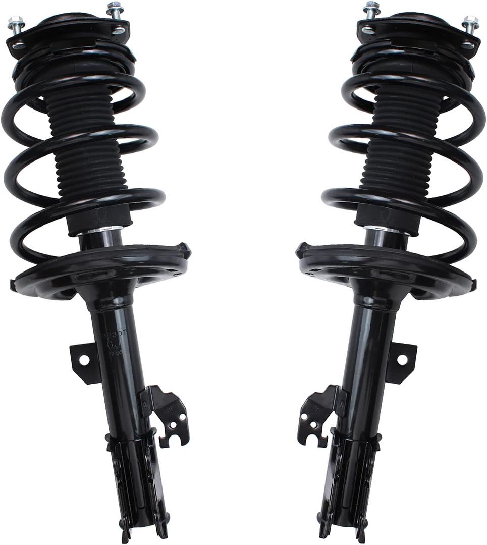 Detroit Axle - 2 Front Struts for 2007-2011 Toyota Camry Avalon Solara 2007-2009 Lexus ES350 Complete Strut w/Coil Spring Assembly 2008 2009 2010 Replacement Quick Install Ready Struts Shocks