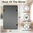 Vanity Bathroom Mirror, 50”x30” Gold Bathroom Mirror for Over Sink