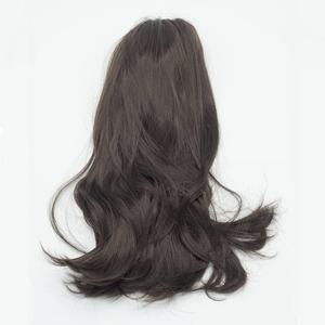 Woman's wig 15" Long mid length hair with bangs ( Dark Brown )