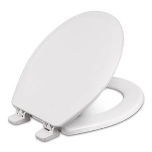 Centoco Wooden Toilet Seat Round, Closed Front with Cover, Residential, Made in the USA, 700-001, White Centoco Wooden Toilet Seat Round, Closed Front with Cover, Residential, Made in the USA, 700-001, White