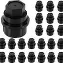 24PCS Wheel Lug Nut Covers, Wheel Nut Cap, Bolt Covers Caps for Wheels Lug Nuts Protection and Car Decorations, 15646250 Black Lug Nut Cover Caps Compatible with Chevy GMC 1500 2500