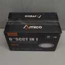 Amico 6 Pack 6 Inch 5CCT LED Recessed Ceiling Light with Double Ring Night Light, 2700-5000K Selectable Ultra-Thin Recessed Lighting, 12W=110W, 1100LM, Dimmable Canless Wafer Downlight, ETL, FCC