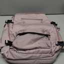 SHRRADOO Travel Laptops Backpack for Women Men, Casual Work Bag 17inch Backpack Airline Approved Backpack for Hiking Business (Pink khaki)