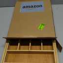 Expandable Bamboo Kitchen Drawer Organizer for Cutlery and Utensils, Adjustable Bamboo Wood Cutlery Tray in Drawer for Flatware and Silverware in Kitchen, (Natural) (7 Slots Expandable)