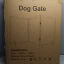 Clear Acrylic Dog Gate， 24" W×31" H Freestanding Foldable Dog Gate for Home ，Transparent Wooden Invisible Aesthetics Puppy Gate -Retractable 3 Panels Doggy gate for Puppies, Cat, Rabbit