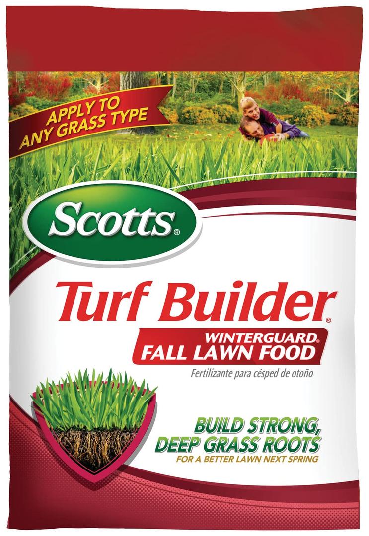 Scotts Turf Builder WinterGuard Fall Lawn Fertilizer for All Grass Types, 12,000 sq. ft., 32.3 lbs. (EXP 05/03/31)