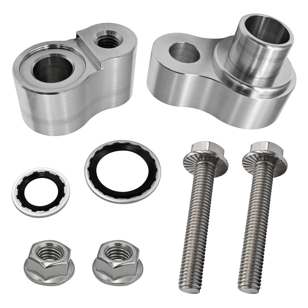 A/C Block Off Kit AC Line Terminator, HVAC System Service Plug Set, Aluminum Construction for Automotive Air Conditioning Line Repair