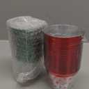 60Pcs Christmas Party Decorations Cups - 9Oz Merry Christmas Theme Red Green Disposable Plastic Cups for Xmas Wedding Thanksgiving Birthday Holiday Party Supplies Xmas Party Drinks