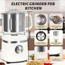 Electric Grinder for Kitchen | 800W Versatile Spice Grinder with 4 Speed Adjustment | Detachable Bowl, Suitable for Grinding Spices, Grains, Coffee
