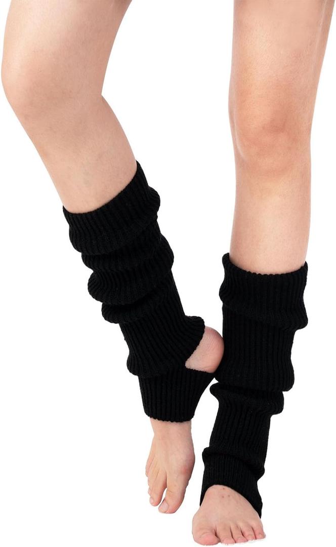 Women Ballet Leg warmers Knitted Stirrup Leg Warmers for women Winter Extra Soft long legwarmers for Yoga Dance