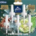 Glade PlugIns Refills Air Freshener, Balsam & Spruce and Bergamot & Eucalyptus, Scented and Essential Oils for Home and Bathroom, 0.67 Fl Oz, 5 Count