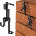 Stainless Steel Brick Wall Clips, Hooks Clamp Outdoor Heavy Duty 1-3/4" to 2-3/4" Hangers No Drill, 6 Packs