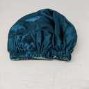 Satin Bonnet Silk Bonnet Hair Bonnet for Sleeping-Slouchy Beanie Hat Satin Sleep Cap for Women's Natural & Curly Hair(Blue Zircon)