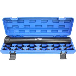 DPTOOL Inner Tie Rod Removal Tool Kit, Automotive Inner Tie Rod Tool Set with 12 Crowfoot Adapters, 1/2 Inch Drive Tube Tie Rods Tool, Suitable for Domestic & Import Cars