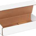 BOX USA Small Shipping Boxes 10"L x 4"W x 2"H, 50-Pack | Foldable Corrugated Cardboard Crush-Proof Box for Shipping, Packing, Moving and Storage 10x4x2