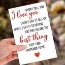 21 x Fathers Day Card Gifts from Wife, Father's Day Card Gifts for Husband Boyfriend, Funny Fathers Day Gift from Wife Girlfriend, Happy Father's Day Cards