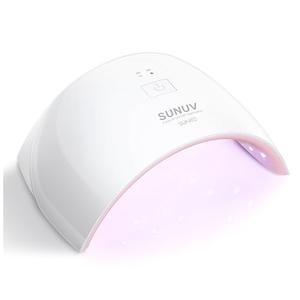 SUNUV UV Nail Lamp, Nail Dryer for Gel Nail Polish UV Light for Gel Nails with Sensor 2 Timers SUN9C Pink Gift for Women Girls