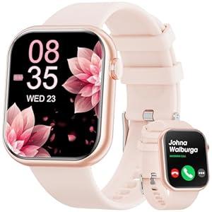 Smart Watches for Women Android IPhone Compatible[Calls/ Answer/ Dial]𝟐𝟎𝟐𝟓 Upgraded 1.84" womens watch with Heart Rate/ Sleep Monitor, 100+ Sports Fitness Tracker Pedometer for Walking Steps Miles