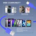 QZIIW 2 Pack Apple USB C Fast Charging Cable 15 FT for iPhone 16 15/16 15 Pro/16 15 Pro max/16 15 Plus,USB A to USB C Car Carplay Cord Compatible Galaxy S25 S24, i Pad Pro 12.9/11,Air 5th/4th Gen (Deep Blue)