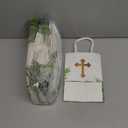 Dinifee 50 Pcs Baptism Gift Bag Christening Religious Party Bags Bulk First Communion Gifts for Boys Girls Christening Baby Shower