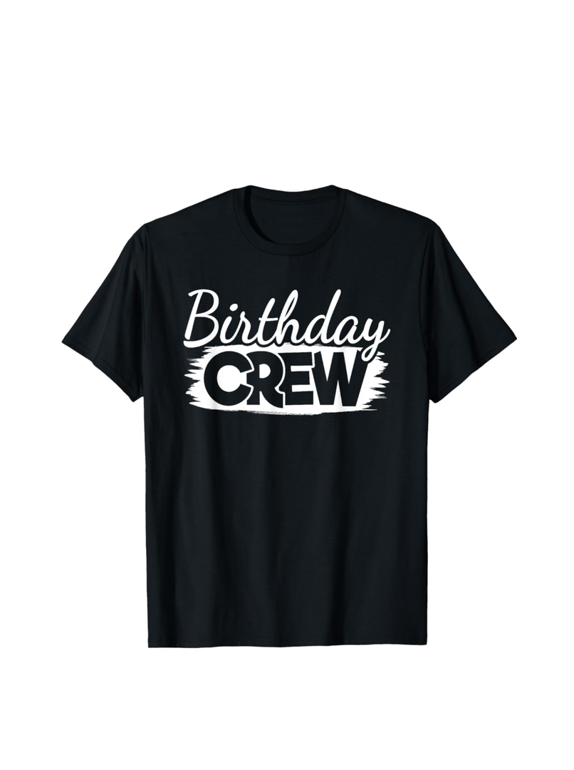 Funny Birthday Crew Birthday Party Men Women Boys Girls Kids T-Shirt, Size M