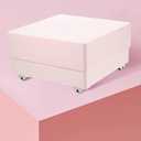 24 Pcs Self Adhesive Wheels Mini Fixed Wheels Caster Boxes Caster for Box Bottom Storage Rack DIY Toy Car Bin Storage(Classic Style)